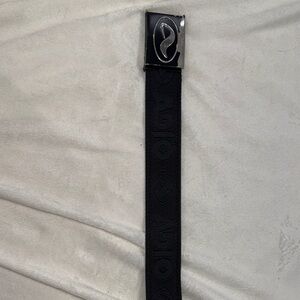 Adio Black Belt with Silver Buckle